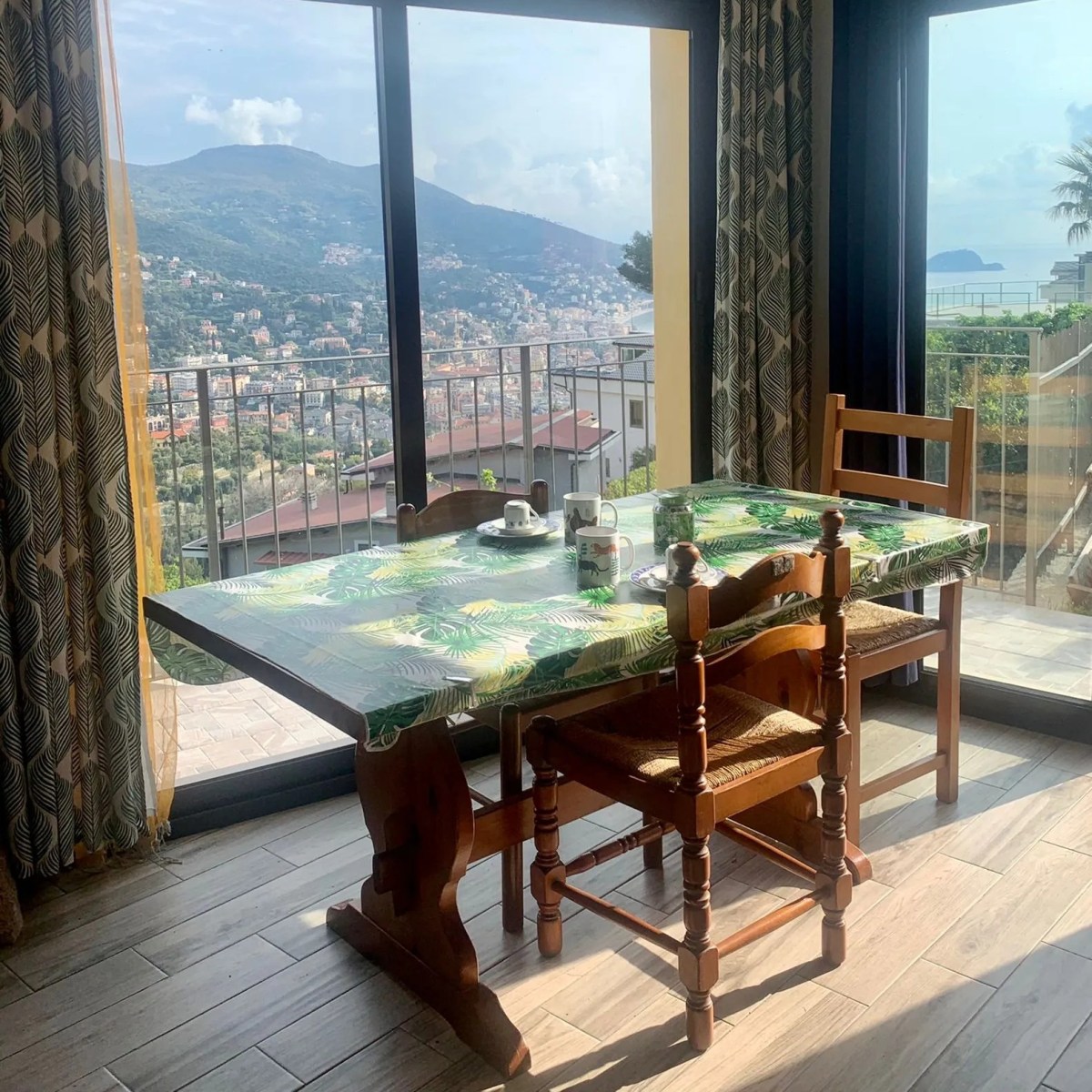 Living room with sea view